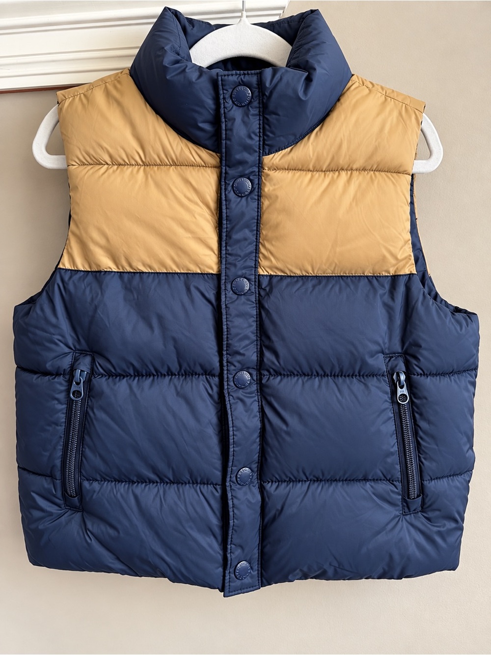 YS 6/7 Vintage Old Navy Kids Colorblock Puffer Vest